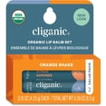 thumbnail image 1 of Bálsamo labial orgánico Cliganic, paquete de 2, Orange Shake, 1 of 6