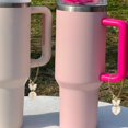 thumbnail image 3 of Guiexla 2Pcs Butterfly Letter Charms for Tumbler Name ID Handle Charms Heart Shape Initial Identification Cup Accessories Milk Tea Pendant, 3 of 8