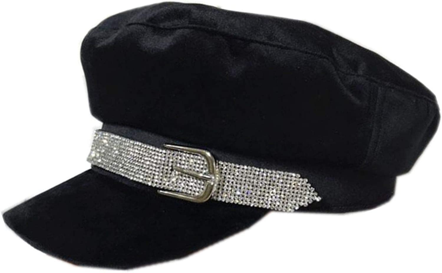 Women Purple Baker Boy Hat Velvet Designer Newsboy Cap Spring Autumn