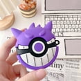 thumbnail image 1 of Funda de silicona para Airpods Pro, 3D Cute Kawaii Anime Fashion Funny Cool Design Funda protectora para Apple Airpod con llavero, para hombres/adolescentes/niños (Gengar), 1 of 5