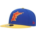 thumbnail image 3 of Men's New Era Royal/Yellow Florida Marlins Cooperstown Collection Empire 59FIFTY Fitted Hat, 3 of 5