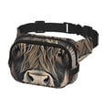 thumbnail image 2 of Disketp Butterfly Cow With Flowers Riñonera de Doble Capa, Bolsa de Cintura Ajustable para Viajes, Correr y Senderismo, Riñonera Ligera para Hombre y Mujer, 2 of 9