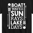 thumbnail image 3 of Instant Message - Lake Days Quote - Toddler & Youth Short Sleeve Graphic T-Shirt, 3 of 6