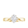 thumbnail image 4 of Rosec Jewels Certified Lab Diamond Oval Engagement Ring 1 Carat - 6x8 mm - EF-VS Quality, 14K Yellow Gold, US 12.00, 4 of 8