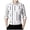 White, variant on Men's Casual Slim Striped Lapel Long Sleeve Shirt Top for Everyday Fashion and Korean- Style