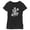 Black / 3, variant on Girl's Star Wars: The Mandalorian Grogu and Din Djarin Dadalorian Cradle Sketch Graphic Tee Black / 2 Large