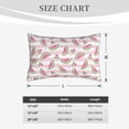 thumbnail image 4 of Goofa Watermelon Pattern Pillow Case – Plush & Soft Cushion Cover, Hypoallergenic Throw Pillow Case for Comfortable Sleep with Envelope Closure-14"x20", 4 of 6
