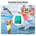thumbnail image 6 of Fuzoiu Turquoise Light Blue Print Men's Swim Shorts,Quick-Dry Double-Layer Swim Trunks,Board Trunks,Beach Shorts Swimwear Bathing Suits-XX-Large, 6 of 6