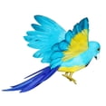 thumbnail image 3 of Pájaros Artificiales BLESIY Alambre de Plumas Modelo de Navidad Árbol Decoración Artesanal Loro Azul Claro, 3 of 6