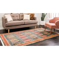 thumbnail image 3 of Unique Loom Fars Collection Tribal Modern Casual Area Rug, 3 Feet 3 Inch x 5 Feet 3 Inch, Navy Blue/Tan, 3 of 5