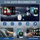 thumbnail image 3 of Wireless CarPlay Adapter, Wireless Android Auto Adapter Convert Wired to Wireless CarPlay Dongle for IOS 10+ Android 11+, 3 of 5