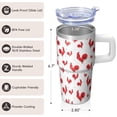 thumbnail image 3 of 20oz Chicken Decor Tumbler with Handle Useful Birthday Christmas Gift for Chicken Lovers Women Men Insulated Travel Mug Cup Holder Friendly Easy to Clean Dishwasher Safe Hot Cold Beverages, 3 of 6