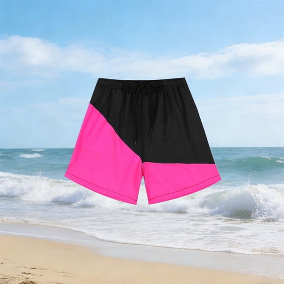 Baby Boy Swimsuit Boys Swim Trunks with Mesh Liner Comfortable Beach Shorts Baby Boy Bathing Suit Black 2-3 Years
