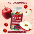 (2 Pack) Minch Keto BHB Gummies 2000mg with MCT Oil, Apple Cider