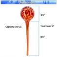 thumbnail image 5 of 4pc Large Aqua Plant Watering Globes - Automatic Self Drip Watering Plant Glass Ball Bulbs - Indoor Outdoor Use - Perfect Potted Flowers, Houseplants, Herbs - Or While Out On Vacation As Seen TV, 5 of 11