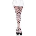 thumbnail image 3 of Women's Sheer Polka Dot Pantyhose, Black/White, One Size, 3 of 3