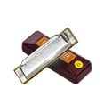 thumbnail image 1 of Harmonica 10 Hole C Key Clear Stable Sound Mouth Organ Exquisite Beautiful Harmonica C, 1 of 4