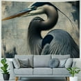 thumbnail image 4 of WERPE Modern Bird Paintings in Teal and Grey Color Suitable for Hanging Tapestry Painting, 4 of 6