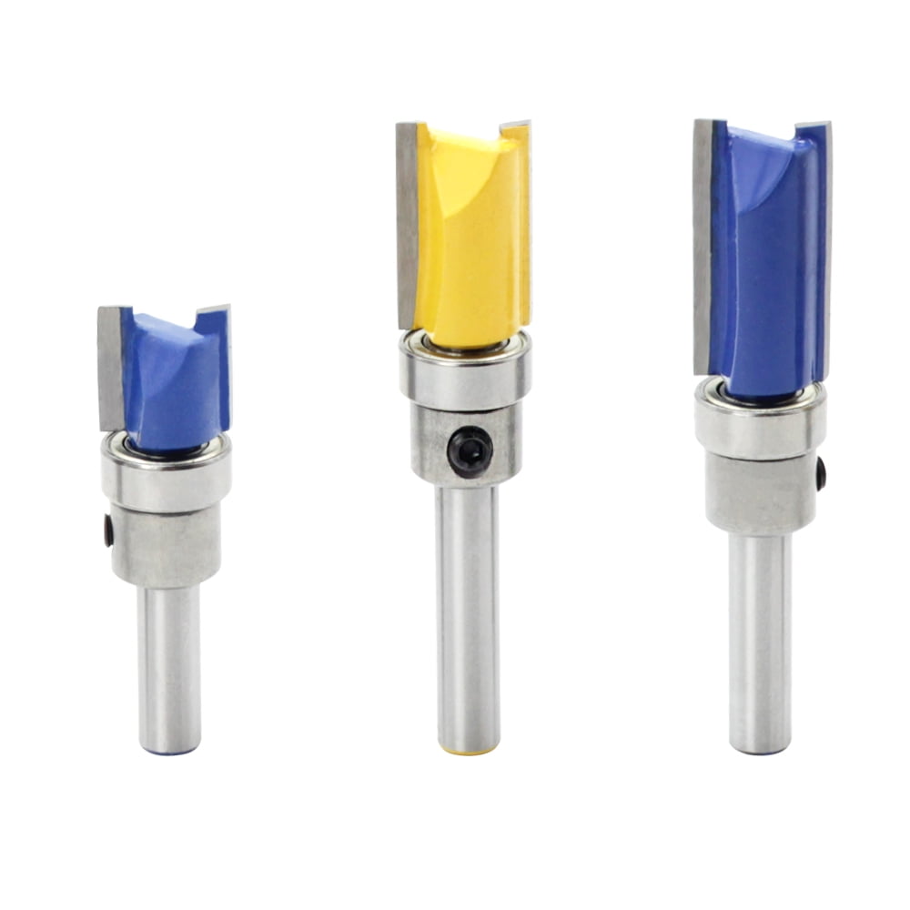 1//2/" 1//4/'/' Shank Top Bearing Flush Trim Pattern Router Bit Set Milling Cutter