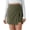 Army green, variant on High Waist Women Corduroy Side Slit Bandage Mini Skirt