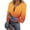 B_ Orange, variant on Olyvenn Gradient Long Sleeve Shirts for Women Henley Button Up Tops Ribbed Knit Slim Fit Spring Basic Tee 2026 Casual Trendy Clothes Gray S