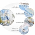 thumbnail image 6 of Coastal Birds Waterproof Fabric Shower Curtain,Blue Sky Heron Seabird Tropical Beach Waterproof Fabric Shower Curtain for Bathroom Curtains Bathtubs Hotel Shower Curtains with 12 Hooks Standard 60x72, 6 of 8