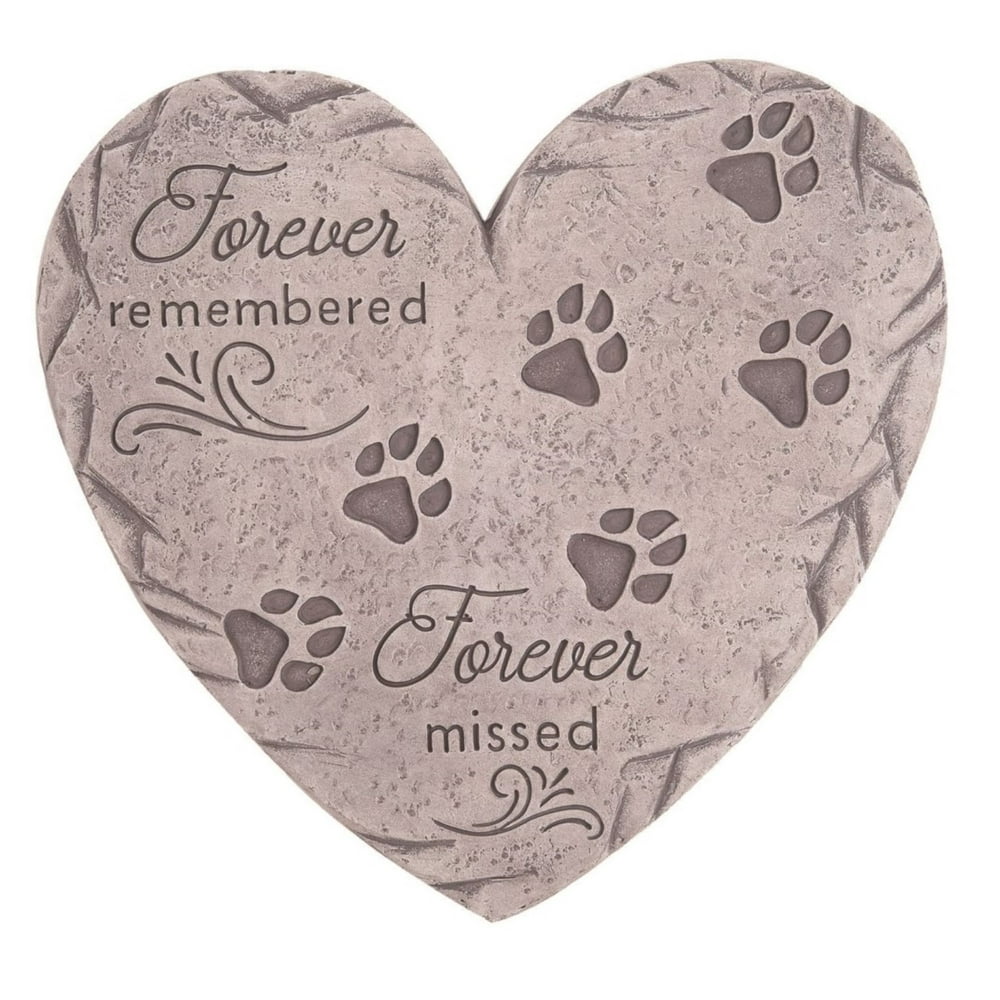 9.75" Brown Contemporary Pet Memorial Stepping Stone