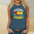 thumbnail image 1 of Blouses de Baseball Imprimées Mode Décontractée pour Femmes Col Rond T-Shirt Sans Manches, 1 of 4