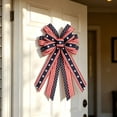 thumbnail image 3 of Patriotic American Flag Bow,4th of July Large Multi-Layer Star,Stripe Bow for Independence Day,Memorial Day Front Door,Wreaths,Holiday Party Decor, 3 of 6