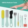 thumbnail image 3 of Kit de Soin Pédicure 10 Pcs en Acier Inoxydable pour Fichiers de Pieds et Callosités, 3 of 7
