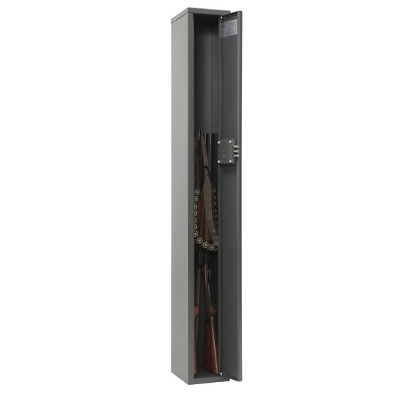 SK New Interiors Buffalo 1330 Long Rifle Gun Safe with Key Lock, 8" x 6.5" x 52", Metal