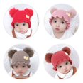 thumbnail image 2 of JANDEL Autumn Baby Girls Boys Toddler Cartoon Print Hats With Ball Design Casual Caps Headwear, 2 of 3