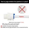 thumbnail image 4 of Uxcell 3/8 Inch BSP Male to 3/8 Inch OD Straight Quick Water Purifier Fitting 5 Pack, 4 of 7