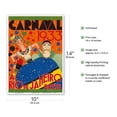 thumbnail image 2 of Carnaval (Carnival) 1933 - A Rio de Janeiro Bresil (Brazil) - Vintage Travel Poster by Renato 1933 - Master Art Print 10in x 14in, 2 of 4