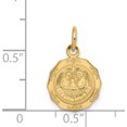 thumbnail image 4 of 14K Yellow Gold Baptism Polished Charm (21 X 12) Made In United States d535, 4 of 5