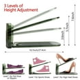 thumbnail image 2 of Gamvdout 5 Pcs Shoe Slot Storage Boutique Shoe Display Rack 3-level Adjustable Narrow Shoe Rack Wardrobe Storage Detachable Shoe Rack, 2 of 7