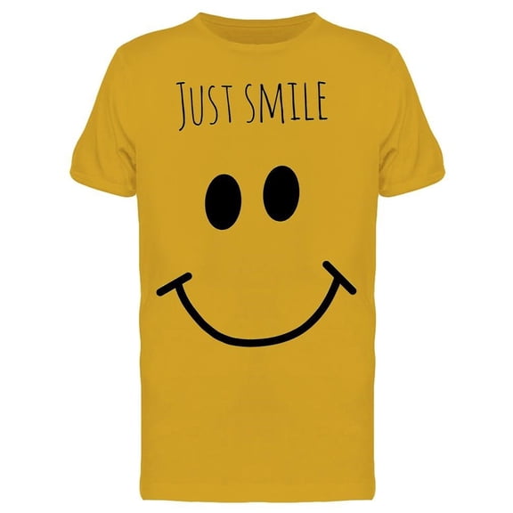 Just Smile Smiley Face Tee Men's -Image by Shutterstock