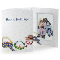 (25 pack) HAPPY HOLIDAYS SNOWMEN Photo Folder for 4x6 prints  sold in 25 s  - 4x6