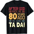 thumbnail image 1 of Playera de Mujer 80 Años - ¡Dios Dijo Ta-Dá! Talla Extra Grande, 1 of 7