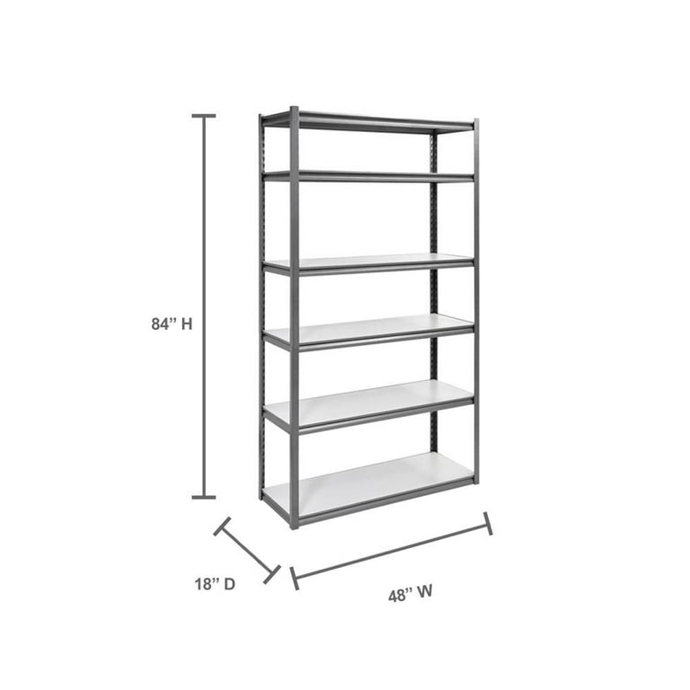 1,2 m shelving rack FB500 / 60 cm deep / 1,8 m high / 4 levels / rack layer  wood / compartment load capacity 500 kg