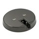 thumbnail image 3 of Tope de puerta Tope de puerta - Tope Cromado Piso Metal Tope Interior Exterior Soporte Protección contra impactos accidentales Piso Resorte Tope Tornillo en pie, 1 pieza Negro TUNC Sencillez, 3 of 5
