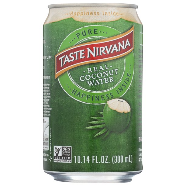 Taste Nirvana Real Coconut Water Can, 10.14 fl oz