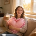 thumbnail image 3 of Home Decor Pillow, Love Throw Cushion, Heart Pillow, Decorative Heart Cushion, Living Room Pillow, Bedroom Decor Pillow, Romantic Heart Pillow, Holiday Throw Pillow, Cozy Heart Cushion, 3 of 5