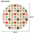 thumbnail image 6 of Christmas Round Tablecloth 70x70in(178x178cm) – Waterproof Polyester Table Cover with Full Print Design, Wrinkle Resistant & Washable for Kitchen Dining Party Decor, 6 of 6