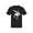 Black, variant on Cosmic Skater Astronaut Art Men's T-shirt Navy