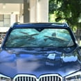 thumbnail image 4 of Qxltty Sea Turtle Car Windshield Sunshades Foldable UV Rays Sun Visor Protector Keep Your Vehicle Cool 55×27.6in, 4 of 8