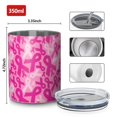thumbnail image 4 of 12oz Coffee Tumblers Pink Breast Cancer Stainless Steel Vacuum Insulated Travel Tumbler Coffee Cups Mug with Lid and Straw with Cleaning Brush for Cold & Hot Drinks, 4 of 5