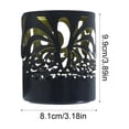 thumbnail image 3 of Metal Solar Powered Wall Light, Hollow Pattern Projection Lamp, Weather Resistant LED Hanging Light, Classic Outdoor Ornament for Yard, Fence, Patio and Backyard Garden Decoration, C, 3 of 6