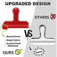 thumbnail image 4 of Chip Clips Binder Clips 10 Packs- 3 in Colorful Clips for Food Packages with Smooth Corners, No Sharp Edge! Heavy Duty Metal Clips for Office Paper Clamp, 4 of 7