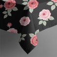 thumbnail image 5 of Pioneer Flower Floral Print Pattern Square Tablecloth, Waterproof Wipeable Spillproof Washable Table Cover for Home Kitchen Party Decor, 60"x60", 5 of 6